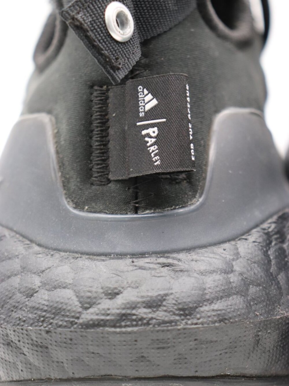 Adidas Ultraboost 21 x Parley Shoes Men's Size 12 Triple Black Sneakers H01177 - Picture 10 of 10